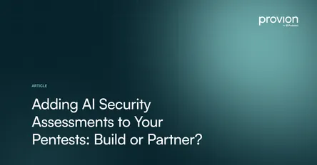 Adding AI Security Assessments to Your Pentesting Services: Build or Partner?