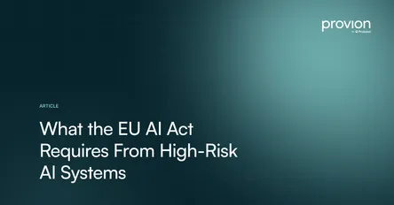 What the EU AI Act Requires From High-Risk AI Systems?