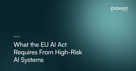 What the EU AI Act Requires From High-Risk AI Systems?