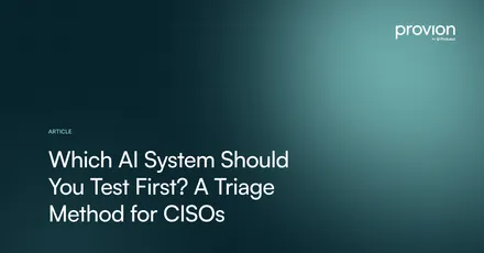 Which AI System Should You Test First? A Triage Method for CISOs